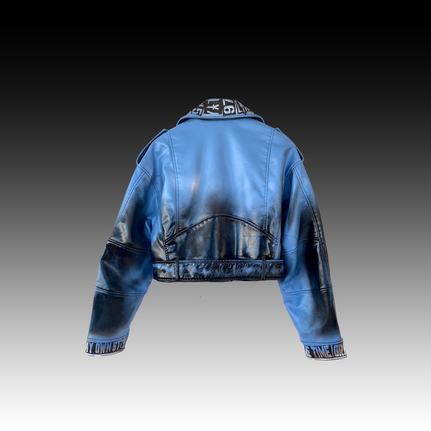 Baby Blue - Leather Jacket