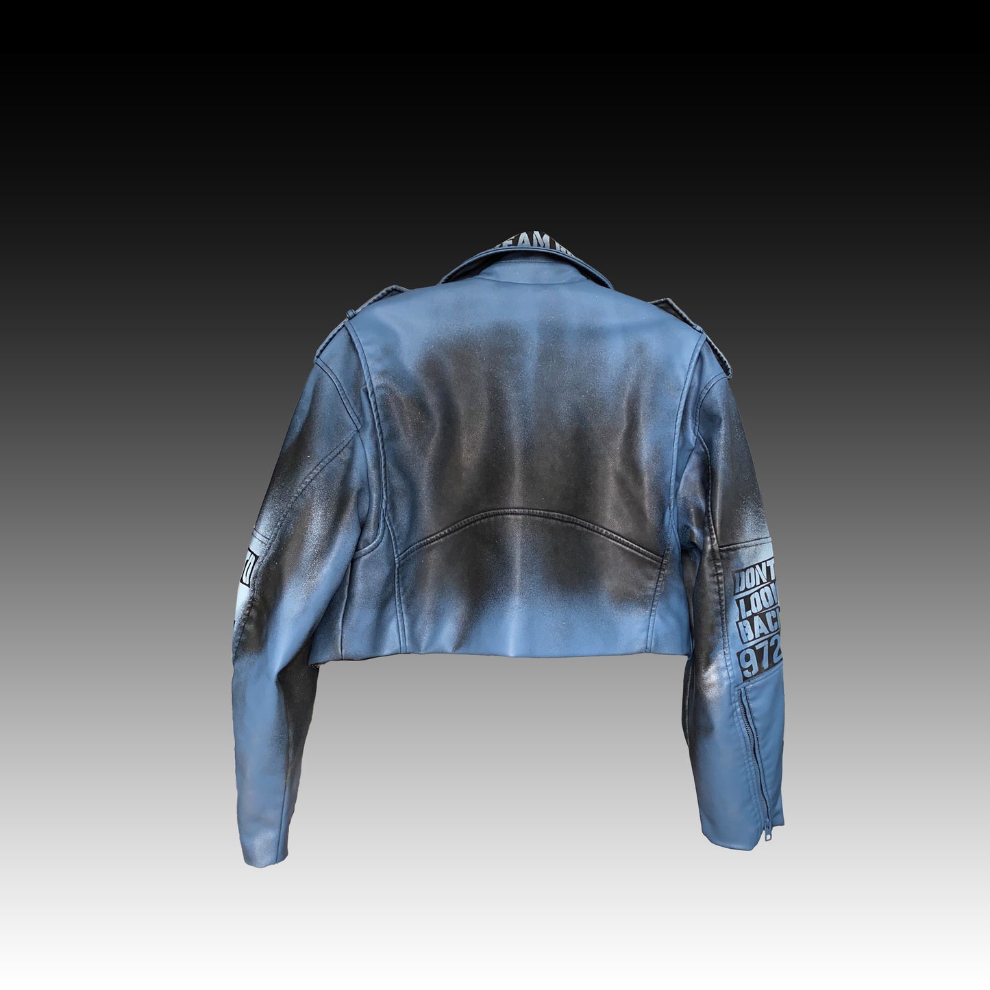 Dusty Blue - leather jacket