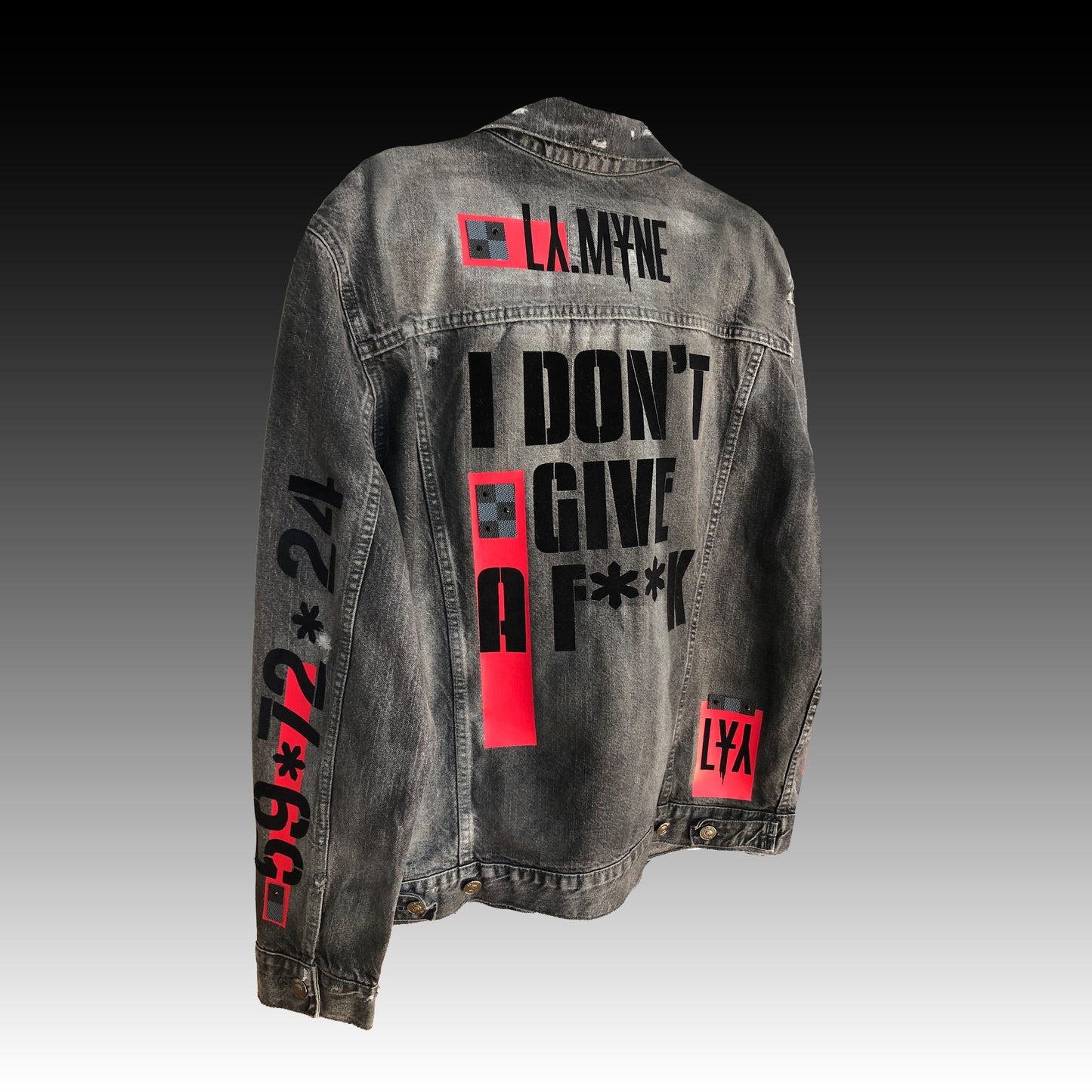 I don't give a* - denim jacket