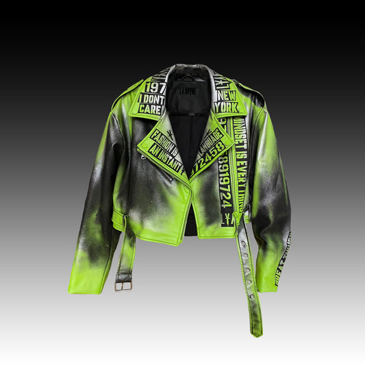 Green Poison - leather jacket